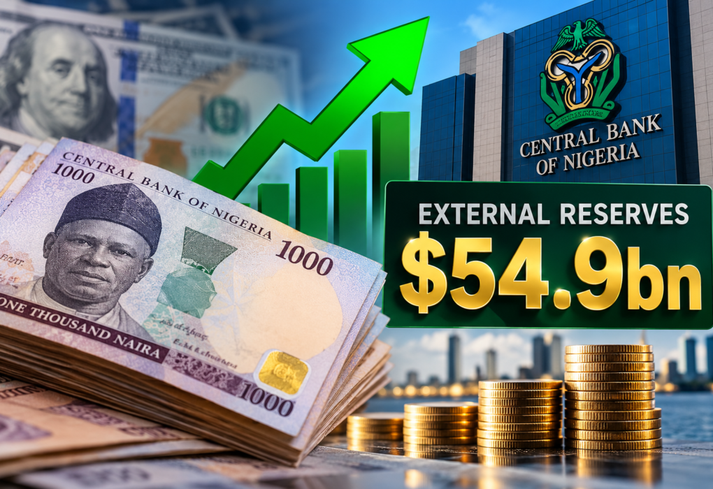 Naira Strengthens as Nigeria’s External Reserves Climb to $54.9bn